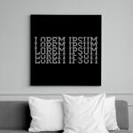 printfashion Lorem ipsum - Vászonkép - Fekete (12693551)