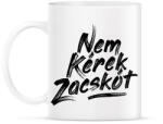 printfashion nem-kerek-zacskot-paint-black - Bögre - Fehér (1073623)