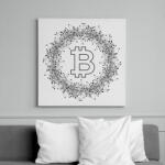 printfashion Bitcoin - Vászonkép - Fehér (15830055)