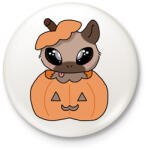 printfashion Kenny, a capybara tökben - Kitűző, hűtőmágnes - Fehér (14655169)