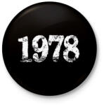 printfashion 1978 - Kitűző, hűtőmágnes - Fekete (6196276)