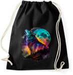 printfashion Farkas - Sportzsák, Tornazsák - Fekete (16137492)