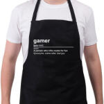 printfashion gamer - Kötény - Fekete (4937894)