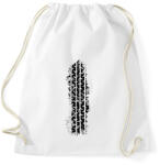 printfashion Tire Tread skid - Sportzsák, Tornazsák - Fehér (1734494)