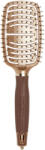 Olivia Garden Expert Care Flex Brush Nylon Bristles Gold & Brown