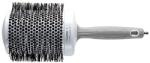 Olivia Garden Expert Blowout Shine Round Brush White & Grey 80 mm