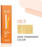 Londa Professional Demi Permanent Color Creme 60 ml gazdag krémes hajfesték 10/3 Lightest Blond Gold