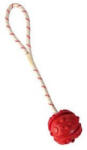 TRIXIE 33481 Aqua Toy Ball on Rope - natúr gumi játék, labda kötéllel kutyák részére (Ø4, 5/35cm)