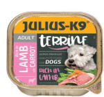 Julius-K9 Dog Terrine Adult Lamb&Carrot - bárányos répás nedveseledel felnőtt kutyák részére (150g)