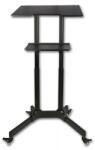 TECHLY Statie de lucru, raft suplimentar, mobil pe roti, TECHLY ICA-TB TPM-1BK (Negru) (ICA-TB-TPM-1BK)