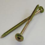  Csavarda faszerkezetépítő csavar, laposfejű, sárgahorganyzott 8x180/80 (10013008018000005000)