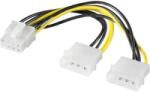 Goobay 2 x 5, 25 Molex -> 6 pin PCI Express átalakító (51360 ) (VE51360)