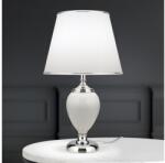 ORION LA 4-1229 - Asztali lámpa OVUM 1xE27/40W/230V 48 cm kerámia fehér/króm LA 4-1229 chrom (OR0059)