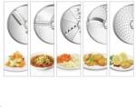 Bosch VeggieLove zöldségszeletelő és -aprító készlet - MUM5. . -hez, reszelő-, szeletelő-, aprítótárcsák - 5db (MUZ5VL1) (MUZ5VL1_)