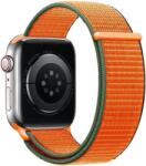 Eternico Airy Apple Watch 42mm / 44mm / 45mm - Coral Orange and Brown edge (AET-AWAY-CoOrB-42)