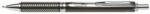 Pentel Zseléstoll, 0, 35 mm, nyomógombos, fekete tolltest, PENTEL EnerGel BL-407 fekete, ajándék kék tollbetéttel (PENBL407A) (BL407A-A)