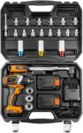 NEO TOOLS Ütvecsavarozó 2 x 2 Ah akkumulátorral, 18 V-os Li-ion töltő, tartozékok, 200 Nm, 1/2" , NEO (MCTART-08-600)