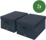 Leitz Fabric textil tároló fedővel - M 20, 3 × 28, 5 × 38 cm - 2 db (61440089)