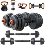 Zoco Body Fit Fitnesz súlyzók 6 az 1-ben ZOCO BODY FIT YLK020, Teljes súly 20 kg, Fekete/Narancs (ZCB-YLK020G20)
