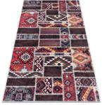  Bolti 16. ANDRE 2305 mosható szőnyeg keleti patchwork csúszásgátló - bordó / barna 160x220 cm (520972)