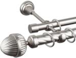  Elegáns Dupla Galéria Rúd - Fém - 400 cm (PINECONE - 02-400)