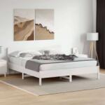 vidaXL fehér tömör fenyőfa ágy matrac nélkül 200 x 200 cm (3328221) - pepita