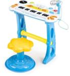 ECOTOYS Játék Szintetizátor mikrofonnal + szék - kék (HC490441 BLUE)