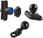 RAM Mounts asamblare cu trapez. Adaptor cu braț cu încuietoare de motocicletă pentru oglinda retrovizoare cu Ø până la 9 mm, plastic de înaltă rezistență, asamblare RAP-B-180-KNOB3U (RAP-B-180-KNOB3U)