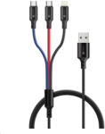 CONNECT IT Wirez 3in1 USB-C & Micro USB & Lightning, 1, 2 m (CCA-2051-BK)