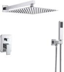  Zuhanycsap szett, Blackswan, M73.15 típus, fényes króm modell, 25x25 cm