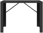 vidaXL Polyrattan Bárasztal - Fekete - 145x80x110 cm (362597)