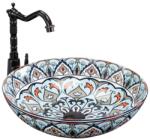 Rea Mexico - Kerek Mosdó Kagyló - 40x40cm - Festett