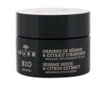 NUXE Bio Organic Sesame Seeds & Citrus Extract bőrélénkítő és méregtelenítő arcmaszk 50 ml nőknek