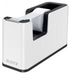 Leitz Dispenser de bandă adezivă, de masă, umplut, LEITZ „Wow, alb-negru