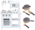 Pepita Bucătărie din lemn pentru joacă cu accesorii - white (W10C404H) Bucatarie copii