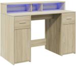 vidaXL Íróasztal - Sonoma Tölgy - 120x55x91 cm (3309413)