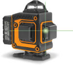 HANDY Lézeres szintező szett - max 15 m - 16 zöld lézer - 3D/360° - 2 akkumulátor, 2 konzol, szemüveg (GLOB-10058)