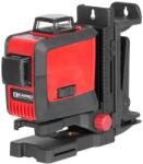 Strend Pro Lézervízmérték, 3D, mágneses alátámasztással, 30 m, táskával és tartozékokkal, Kapro