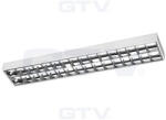 GTV Led fénycsőre szerelt tükrös-rácsos lámpatest 2x150cm falon kívüli (GTV-OS-LE150NJ-01)