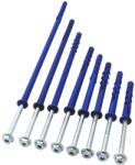 Tracon Peremes dübel, hatlapfejű peremes csavarral M10×80mm, PA6.6 (T10080P) - vilagitasok