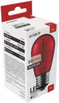 Avide Dekor LED Filament fényforrás 1W E27 Piros (ABDLS44F-1W-R)