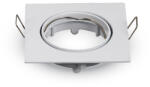 V-TAC Beépíthető olcsó négyzet alakú spot lámpatest fehér (12756)