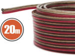 MNC Vezeték LED szalaghoz, piros/fekete (2x 1, 5 mm2) 20 méter (NX20027x20)