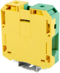 Tracon Védővezető ipari sorozatkapocs, csavaros, sínre, zöld/sárga 1000V 192A 16-95 mm2 (TSKA70JD)