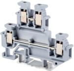Tracon Emeletes ipari sorozatkapocs, csavaros, sínre, szürke 500V 24A 0.2-4 mm2 (TSKA2-5-2S)