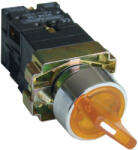 TRACON Tokozott világítókaros kapcsoló, sárga, LED, kétáll. , izzó n. 1×NC+1×NO, 3A/400V AC, IP44 (NYGBK2565ST)