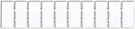 Tracon Jelölőlapka TSKA, TSKB sorozatkapocshoz, (10 modul), W=5mm TSKA2, 5. . , (J5) - vilagitasok