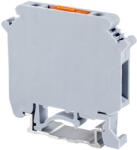 Tracon Szakaszolható ipari sorozatkapocs, csavaros, sínre, szürke 0, 2-4mm2, 800VAC, 16A (TSKA4LEV)