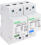 Tracon T1+T2+T3 AC típusú túlfeszültség levezető, egybeépített 1+1P 25kA 275V (ESPD1-2-3-25-1-1P)