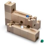  Fából készült játékkészlet gyerekeknek CUBORO, Trick, CBR215, 16 db, 5 márványgolyóval, 1-5 játékos részére, fejleszti a koncentrációt és a motoros készségeket, természetes fa